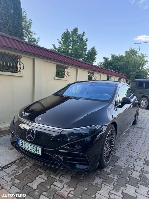 Negru Utilizat 2022 Mercedes EQS580 Berlinǎ | 100.000 EUR - Imagine 1/4