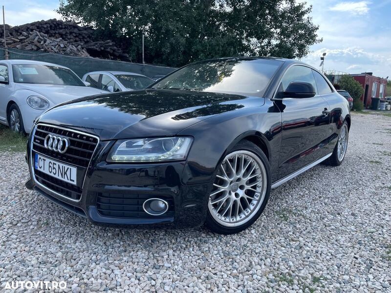 Negru Utilizat 2009 Audi A5 Coupe | 7.500 EUR (Preț OK) - Imagine 1/4