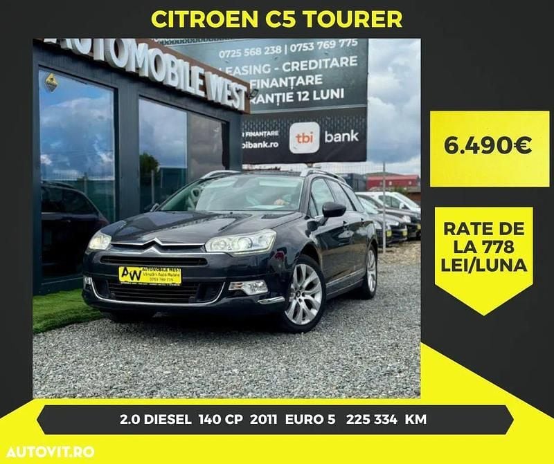 Culoarenegru Utilizat 2011 Citroën C5 Seduction Break | 6.490 EUR - Imagine 1/4