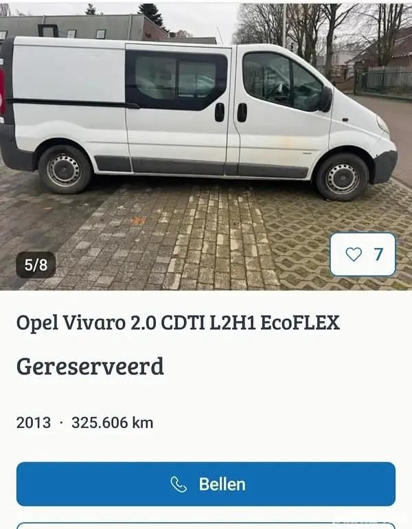 Second-hand Opel Vivaro 114 CP (83 kW) 2013 Monovolum