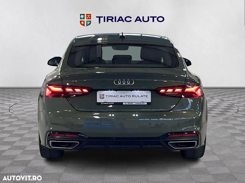 Second-hand Audi A5 Sportback S-Line 150 CP (110 kW) 2022 Culoarenegru Hatchback