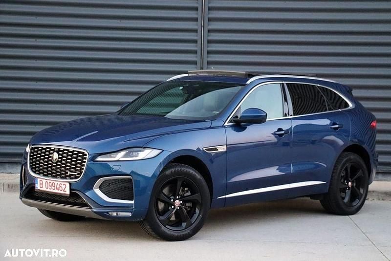 Culoarealbastru Utilizat 2021 Jaguar F-Pace R-Dynamic SUV | 25.790 EUR - Imagine 1/4