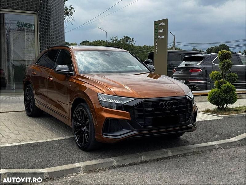 Portocaliu Utilizat 2021 Audi Q8 SUV | 65.500 EUR (Preț OK) - Imagine 1/4