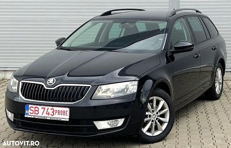 Negru Utilizat 2017 Skoda Octavia Elegance Break | 8.799 EUR (Super Preț) - Imagine 1/4