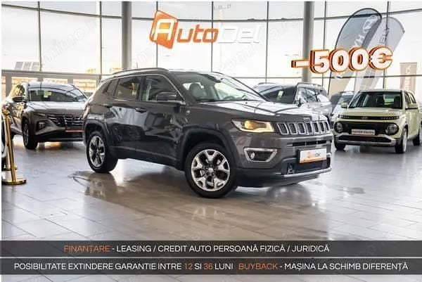 Gri Second-hand 2018 Jeep Compass Limited SUV | 16.499 EUR (Preț OK) - Imagine 1/4