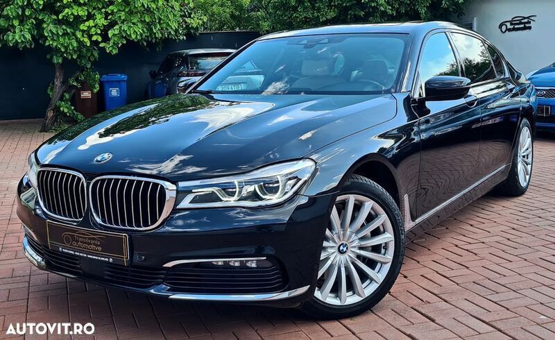 Negru Utilizat 2016 BMW 740L Berlinǎ | 32.500 EUR (Super Preț) - Imagine 1/4