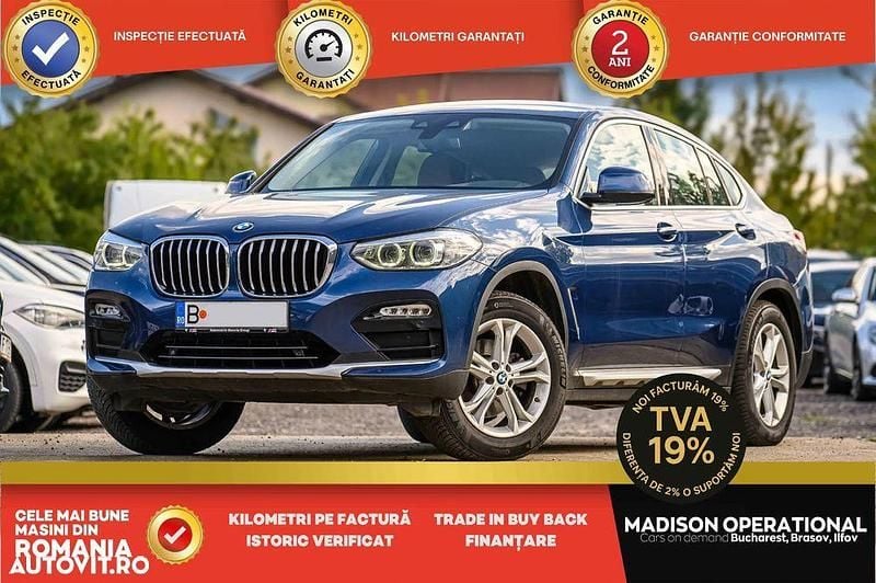 Culoarealbastru Utilizat 2019 BMW X4 Advantage SUV | 32.950 EUR (Preț bun) - Imagine 1/4