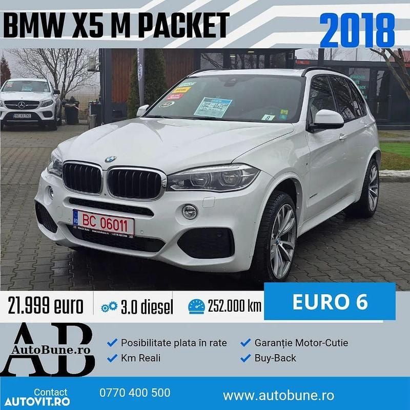 Second-hand BMW X5 Sport Line 258 CP (189 kW) 2018 Culoarealb SUV