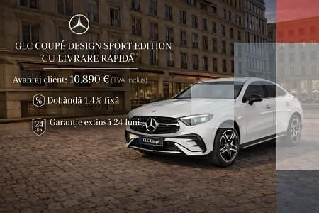 Nouă Mercedes GLC43 AMG 360 CP (264 kW) 2025 Vopsea nemetalizata alb polar Coupe