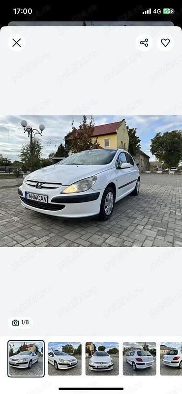 Utilizat 2003 Peugeot 307 Hatchback | 800 EUR (Preț bun) - Imagine 1/4