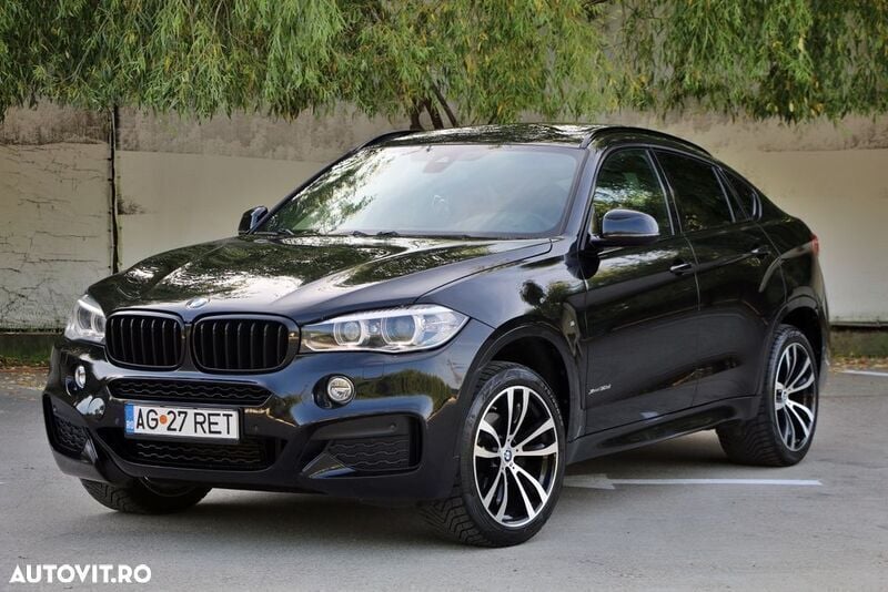 Negru Utilizat 2017 BMW X6 SUV | 27.900 EUR (Preț bun) - Imagine 1/4