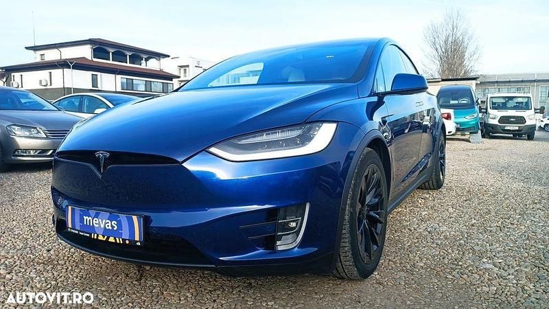 Second-hand Tesla Model X 420 kW (572 CP) 2019 Albastru SUV