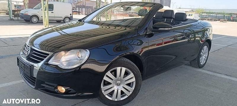 Culoarenegru Utilizat 2010 VW Eos Cabrio | 3.899 EUR (Preț bun) - Imagine 1/4