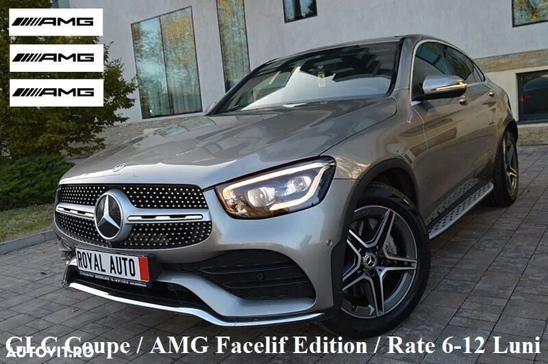 Gri Utilizat 2020 Mercedes GLC220 AMG line Coupe | 39.900 EUR (Preț OK) - Imagine 1/4