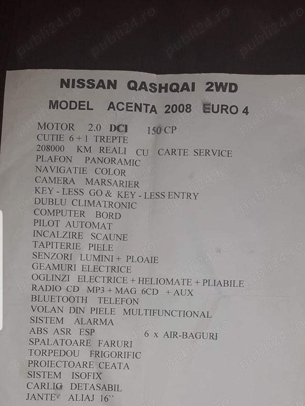 Utilizat 2008 Nissan Qashqai SUV | 5.500 EUR (Preț OK) - Imagine 1/4