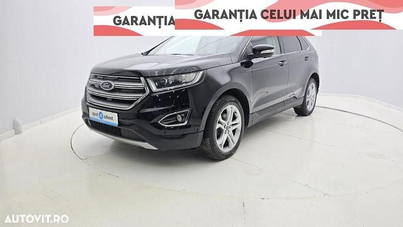 Negru Utilizat 2016 Ford Edge Titanium SUV | 18.950 EUR (Puțin scump) - Imagine 1/3
