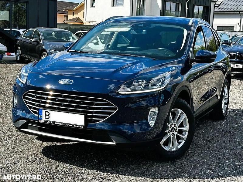 Culoarealbastru Utilizat 2020 Ford Kuga Titanium SUV | 16.950 EUR (Preț OK) - Imagine 1/4