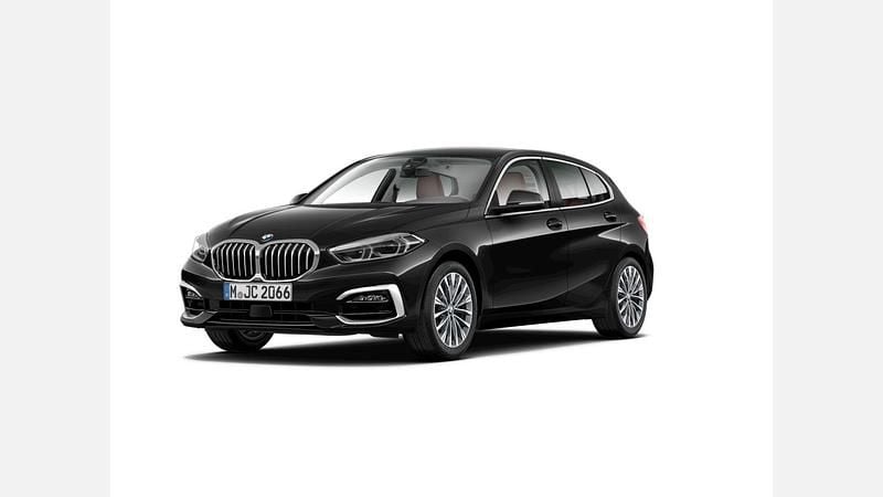 Black sapphire metallic metalizat Utilizat 2022 BMW 118 Comfort Edition Hatchback | 22.361 EUR (Preț OK) - Imagine 1/4