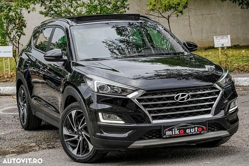 Negru Utilizat 2019 Hyundai Tucson Premium SUV | 17.500 EUR (Preț OK) - Imagine 1/4