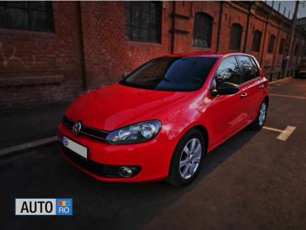 Rosu Utilizat 2010 VW Golf VI Hatchback | 6.000 EUR (Puțin scump) - Imagine 1/4