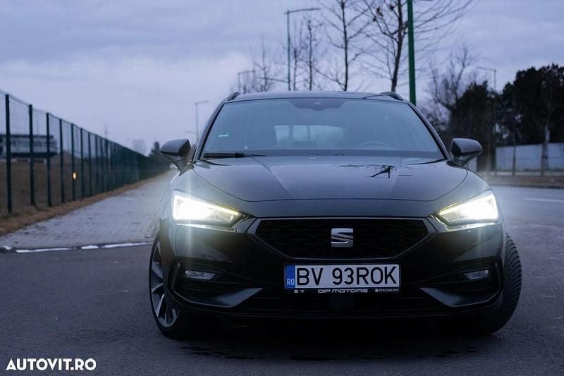 Culoarenegru Second-hand 2022 Seat Leon FR Break | 15.700 EUR (Preț OK) - Imagine 1/4