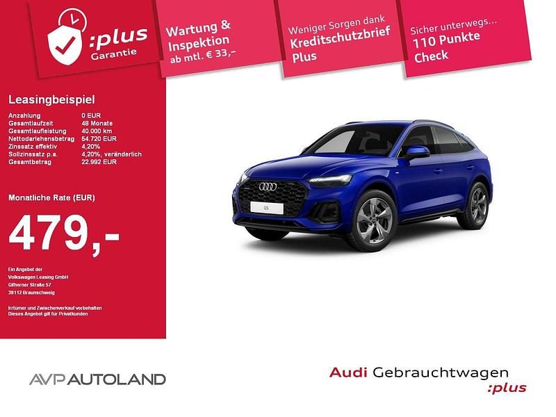 Utilizat 2024 Audi Q5 Sportback S-Line SUV | 58.628 EUR (Super Preț) - Imagine 1/1