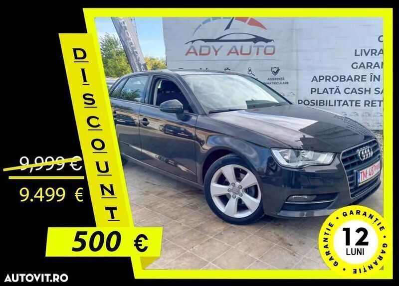 Maro Utilizat 2013 Audi A3 Ambition Hatchback | 9.999 EUR (Scump) - Imagine 1/4