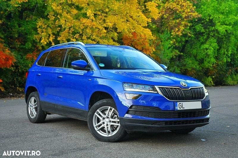 Culoarealbastru Utilizat 2022 Skoda Karoq Clever SUV | 15.900 EUR (Super Preț) - Imagine 1/4