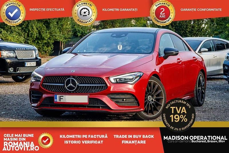 Rosu Utilizat 2021 Mercedes CLA250 Berlinǎ | 36.500 EUR (Preț bun) - Imagine 1/4
