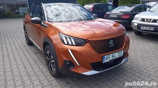 Portocaliu Second-hand 2021 Peugeot e-2008 GT SUV | 20.900 EUR (Preț OK) - Imagine 1/4