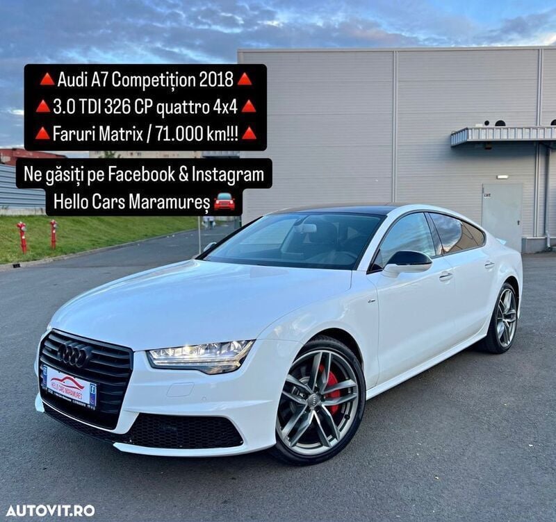 Alb Utilizat 2018 Audi A7 Competition Hatchback | 28.990 EUR (Super Preț) - Imagine 1/4
