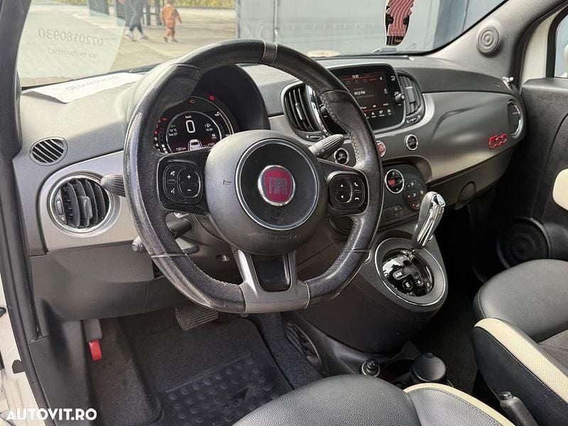 Second-hand Fiat 500 69 CP (50 kW) 2017 Culoarealb Hatchback