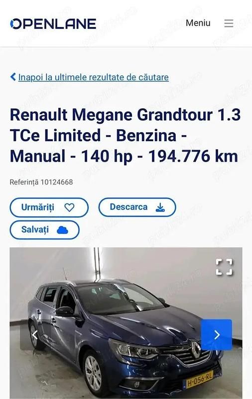 Second-hand Renault Mégane GrandTour 140 CP (102 kW) 2020 Break
