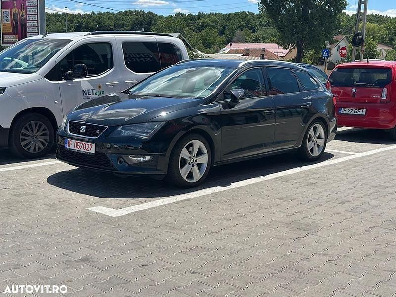 Negru Utilizat 2016 Seat Leon ST FR Break | 8.900 EUR (Preț OK) - Imagine 1/4
