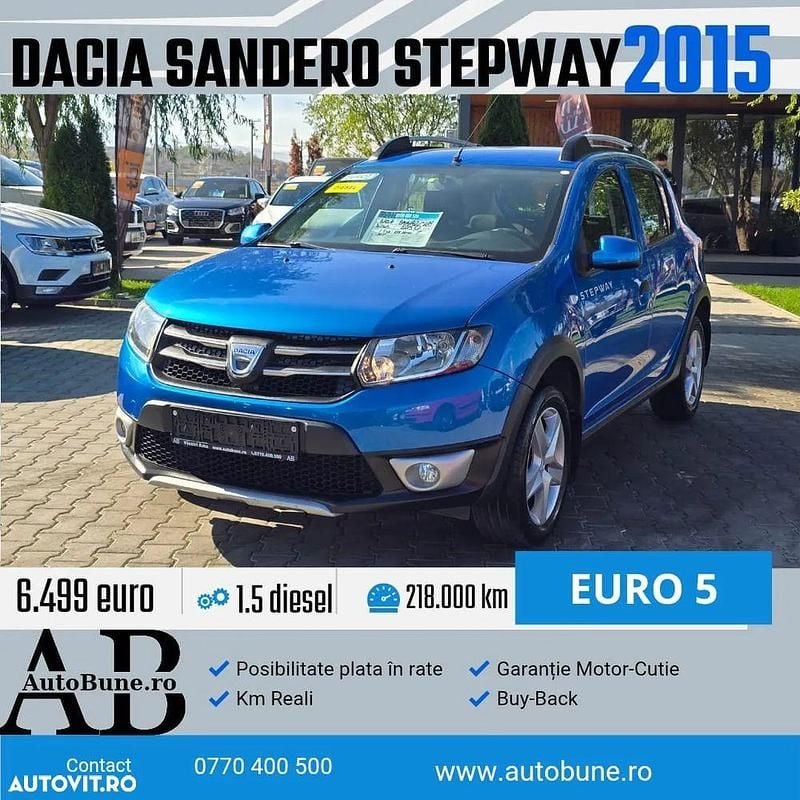 Second-hand Dacia Sandero Prestige 95 CP (69 kW) 2015 Culoarealbastru Hatchback