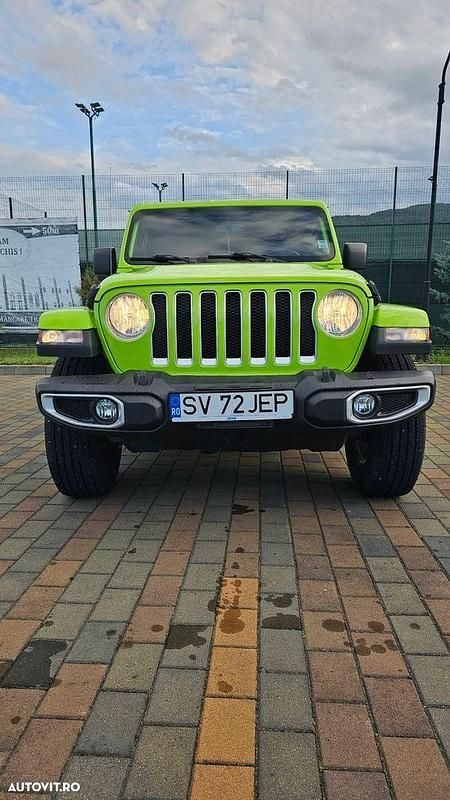 Verde Utilizat 2021 Jeep Wrangler Unlimited Sahara SUV | 36.550 EUR - Imagine 1/4