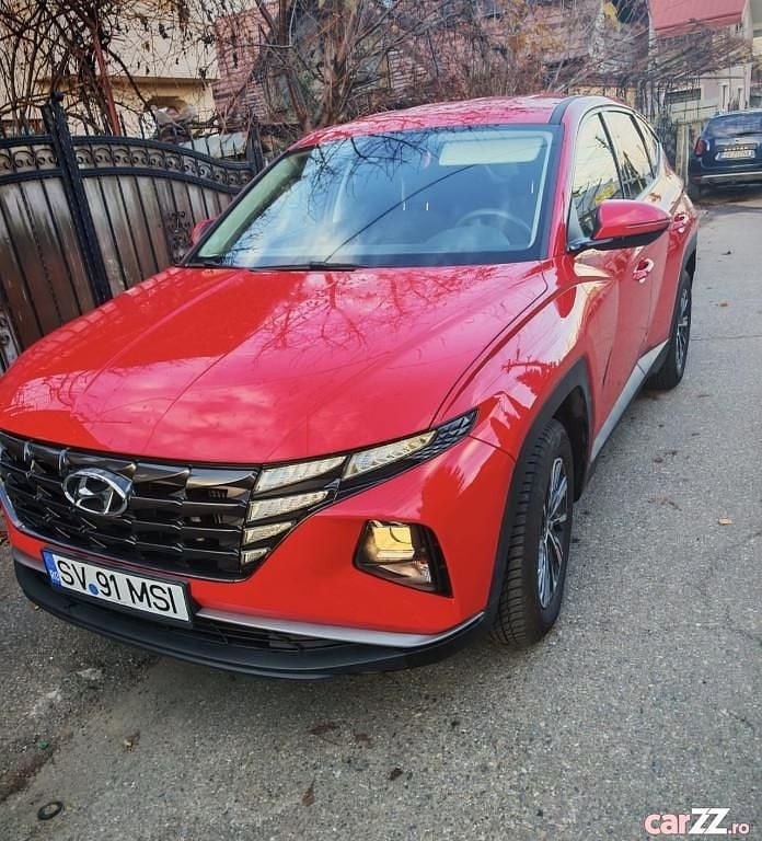 Rosu Utilizat 2021 Hyundai Tucson Turbo SUV | 17.499 EUR (Super Preț) - Imagine 1/4