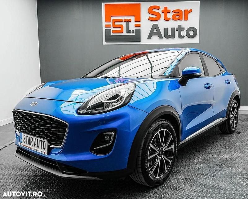 Culoarealbastru Utilizat 2021 Ford Puma Titanium SUV | 12.490 EUR (Preț OK) - Imagine 1/4