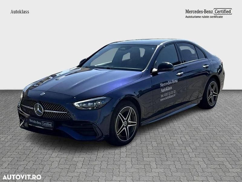 Albastru Utilizat 2024 Mercedes C300e Berlinǎ | 62.920 EUR (Scump) - Imagine 1/4