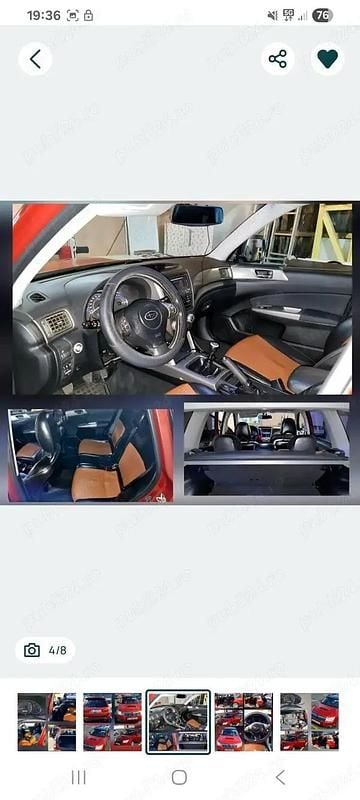 Second-hand Subaru Forester 150 CP (110 kW) 2010 Roșu SUV