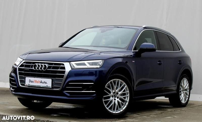 Albastru mediu metalic Utilizat 2020 Audi Q5 Sport SUV | 32.600 EUR (Puțin scump) - Imagine 1/4