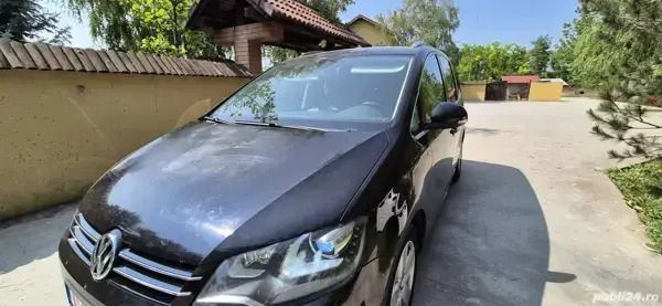 Negru Utilizat 2012 VW Sharan Monovolum | 9.200 EUR (Preț OK) - Imagine 1/4