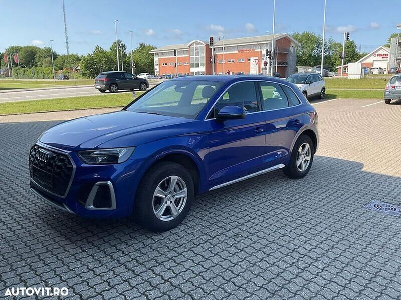 Albastru Utilizat 2021 Audi Q5 SUV | 35.588 EUR (Puțin scump) - Imagine 1/4