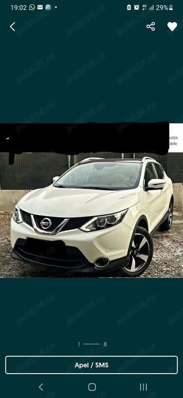 Alb Utilizat 2017 Nissan Qashqai Tekna SUV | 11.850 EUR (Preț OK) - Imagine 1/4
