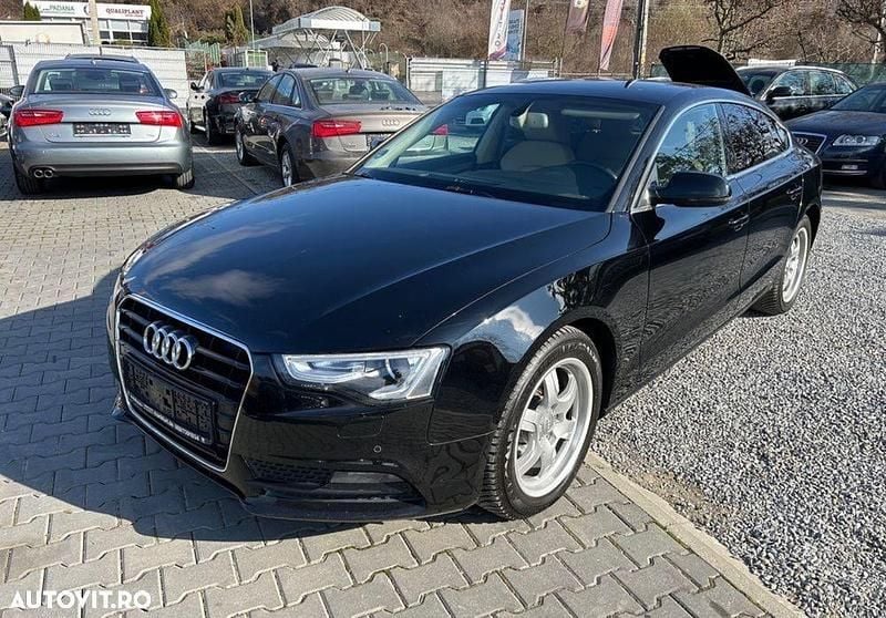 Culoarenegru Utilizat 2014 Audi A5 Sportback Sport Hatchback | 12.288 EUR (Preț OK) - Imagine 1/4