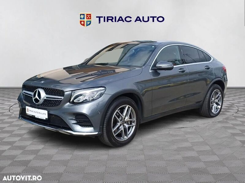 Gri Utilizat 2018 Mercedes GLC250 AMG line Coupe | 30.990 EUR (Preț OK) - Imagine 1/4