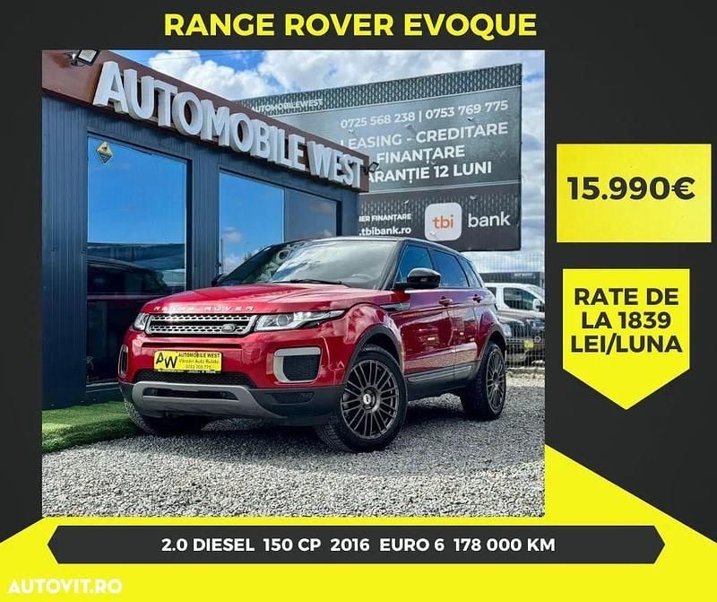 Second-hand Land Rover Range Rover evoque HSE 150 CP (110 kW) 2016 Culoarerosu SUV