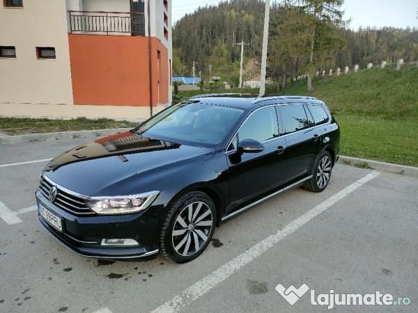 Negru Utilizat 2015 VW Passat Highline Break | 12.900 EUR (Scump) - Imagine 1/4