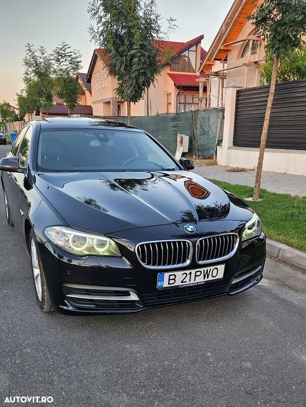 Negru Utilizat 2014 BMW 520 Berlinǎ | 14.600 EUR (Preț bun) - Imagine 1/4