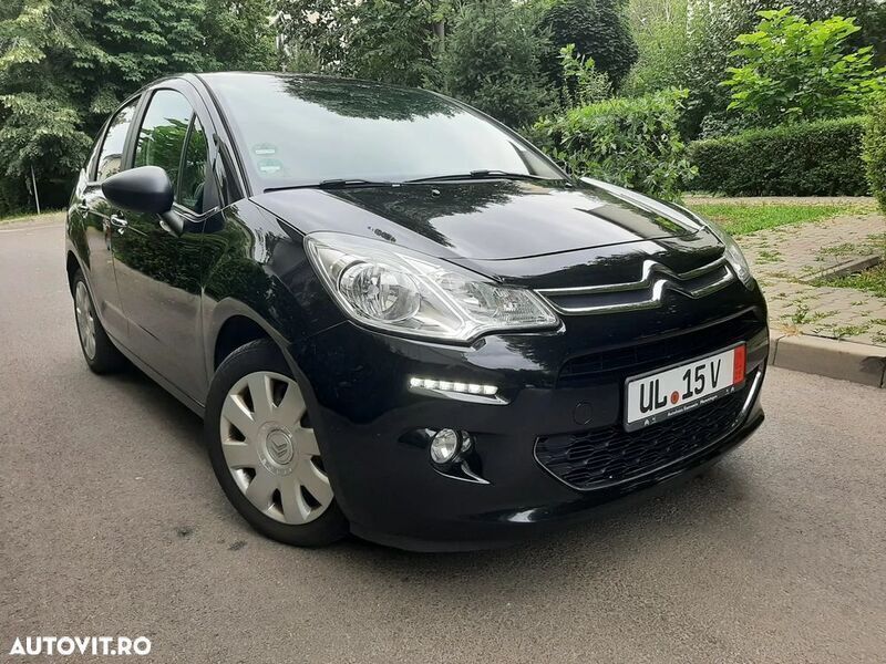 Negru Utilizat 2016 Citroën C3 PureTech Hatchback | 4.950 EUR (Preț OK) - Imagine 1/4